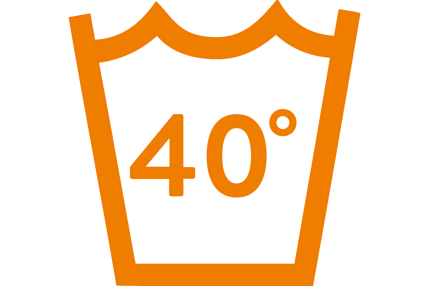 Tvättsymbol 40 grader maskintvätt