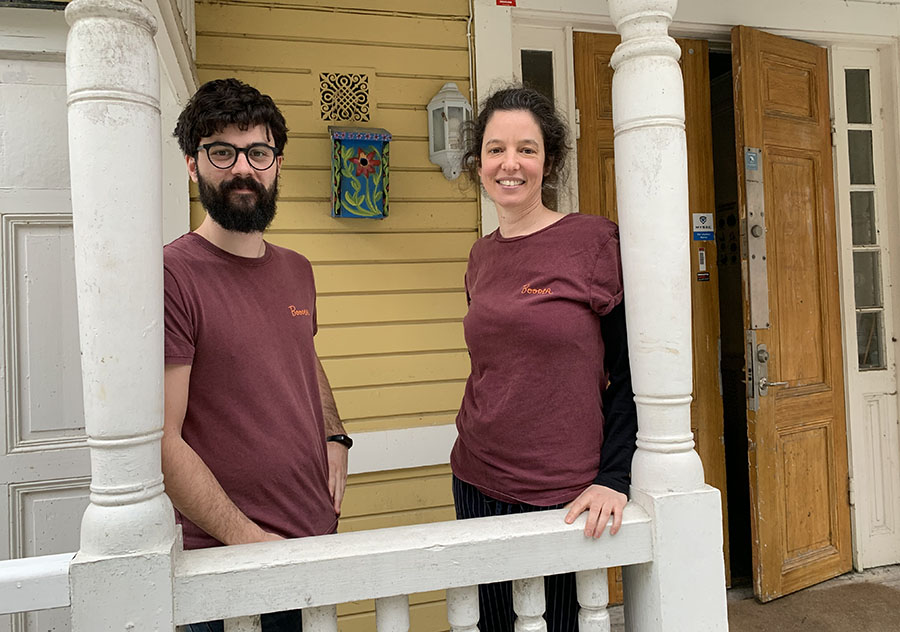 Ernesto Diaz Salvador och Agnes Fischer på Boodla