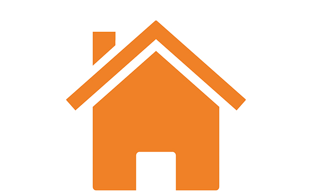 Hus ikon orange