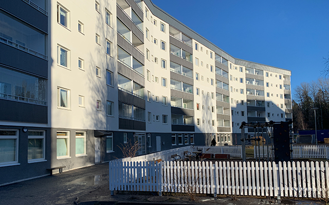 Flerbostadshus på Odlingsvägen i Storvreten