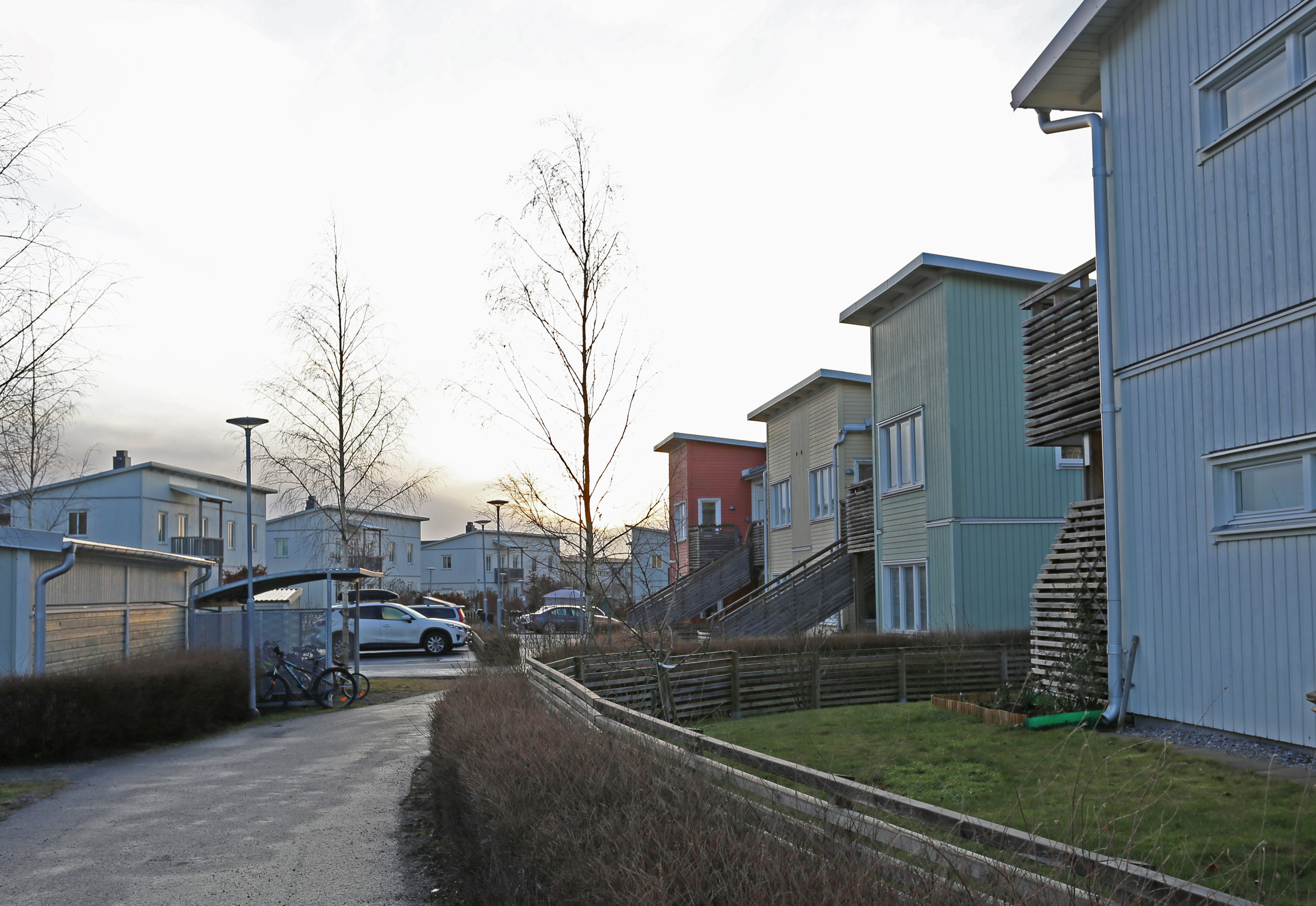 Botkyrkabyggens hus på Flottiljvägen i Riksten